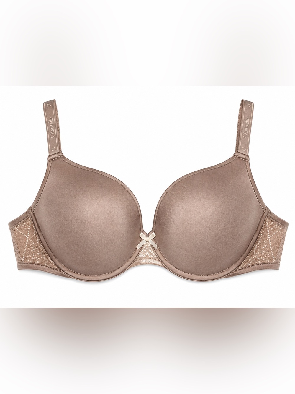 Chantelle C-Ideal Back Smoothing T-Shirt Bra 38DDD Nude Lace Luxury